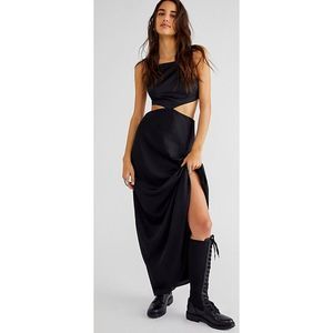 Free People Black Cutout Maxi Dress